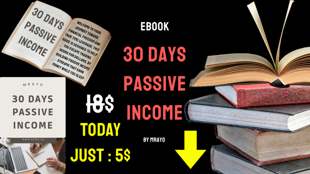 30 DAYS PASSIVE INCOME BOOK OFFER GENIV